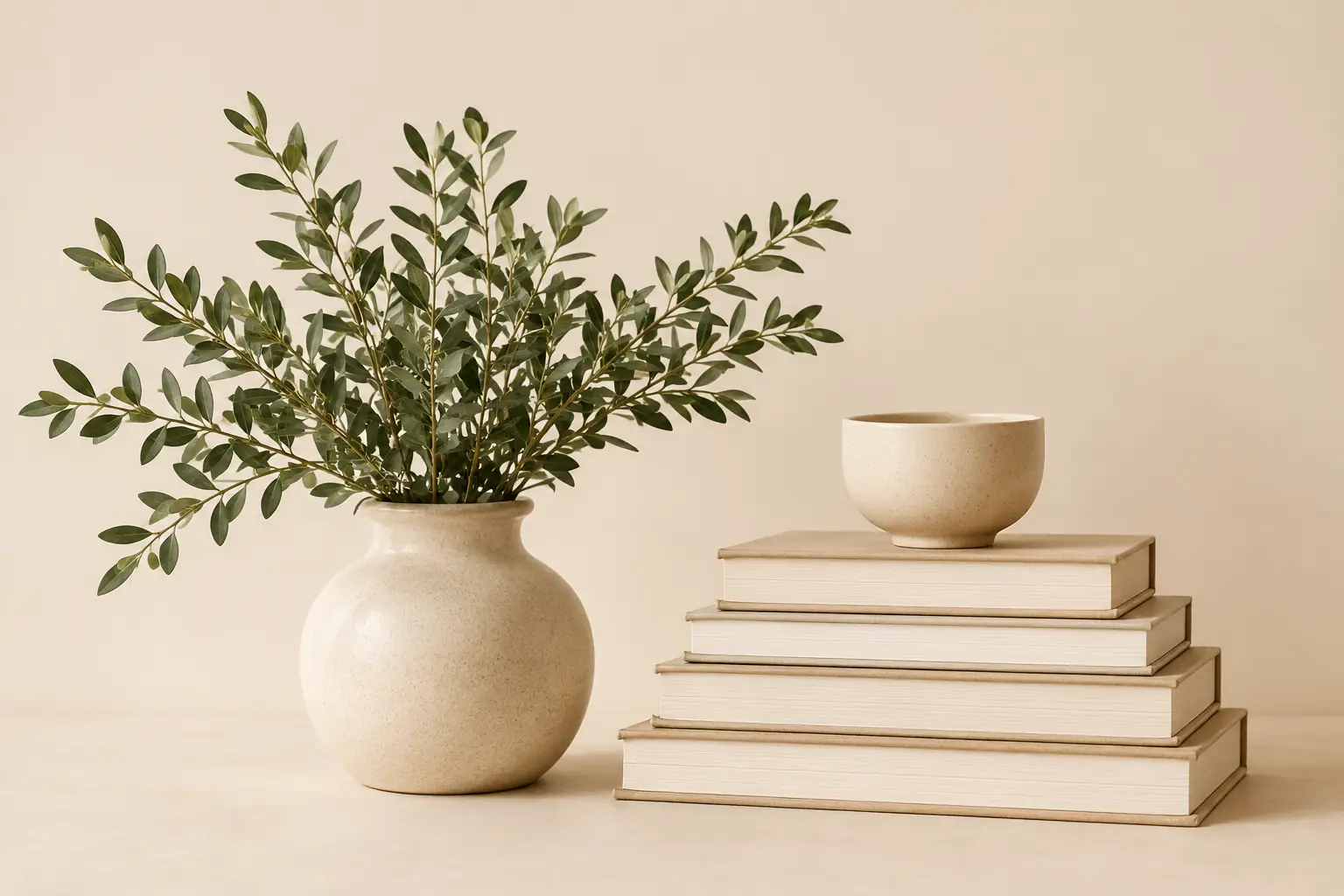 Decorative books shelf creating a warm, comfortable virtual therapy office atmosphere