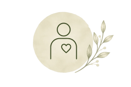 Compassionate emotional support and care icon